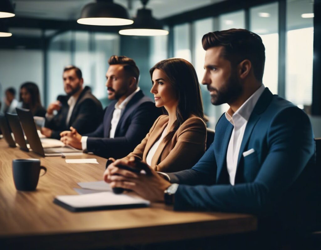 Somima CompaiPA Social Media Executive at a meeting in an office